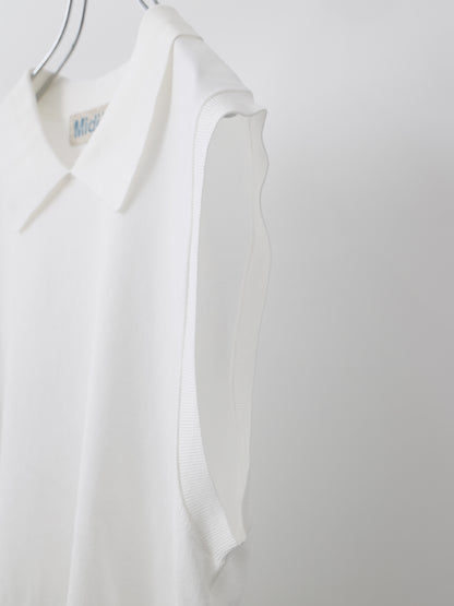 collared knit vest