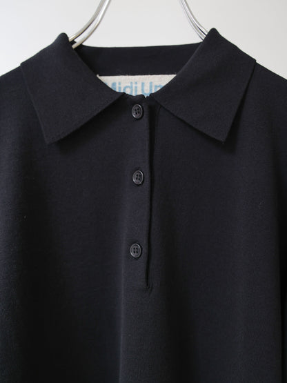 wide knit polo
