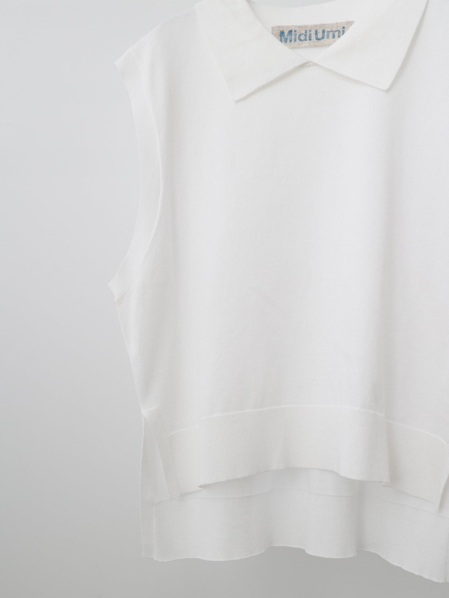 collared knit vest
