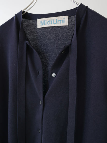 bow-tie knit cardigan