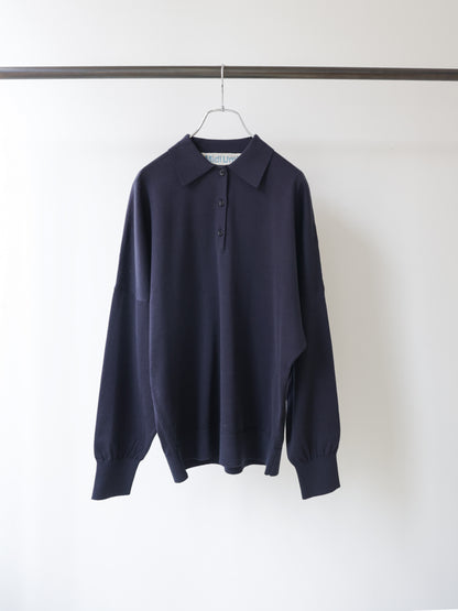 wide knit polo