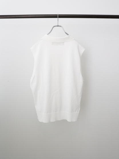 collared knit vest