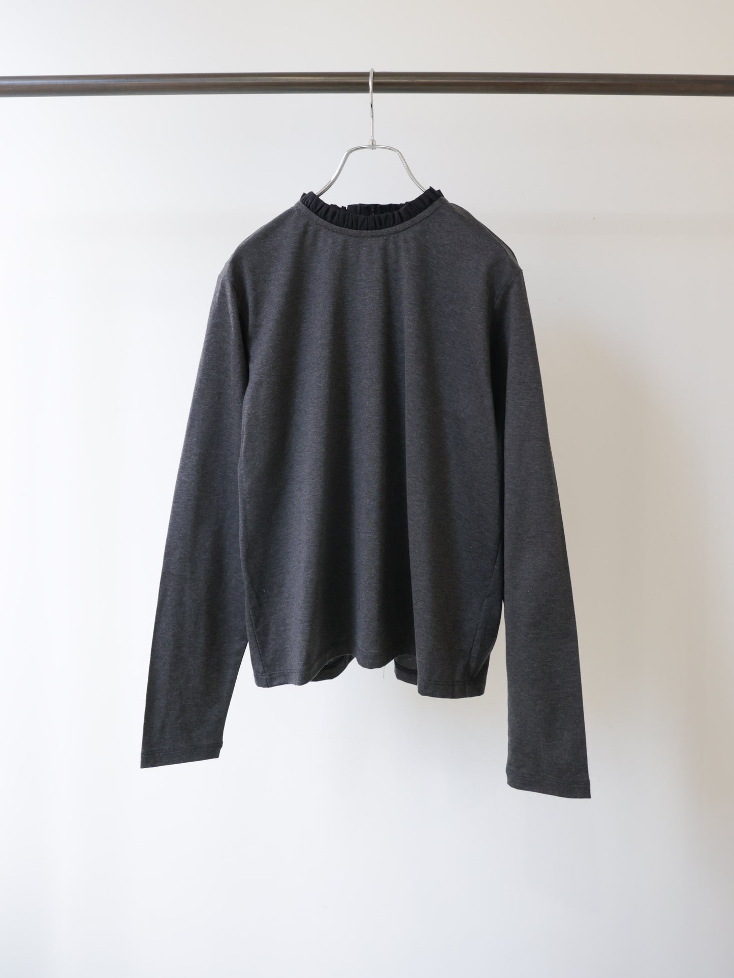 frill neck pullover