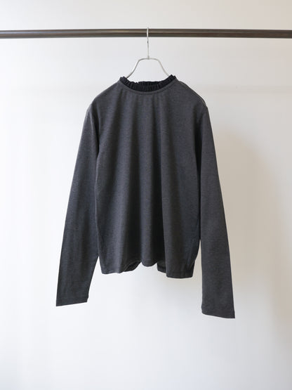 frill neck pullover