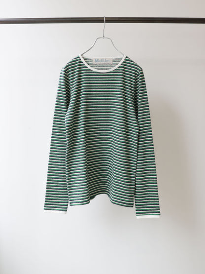 multi border pullover long sleeve