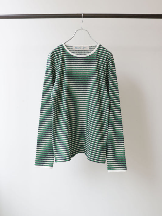 multi border pullover long sleeve