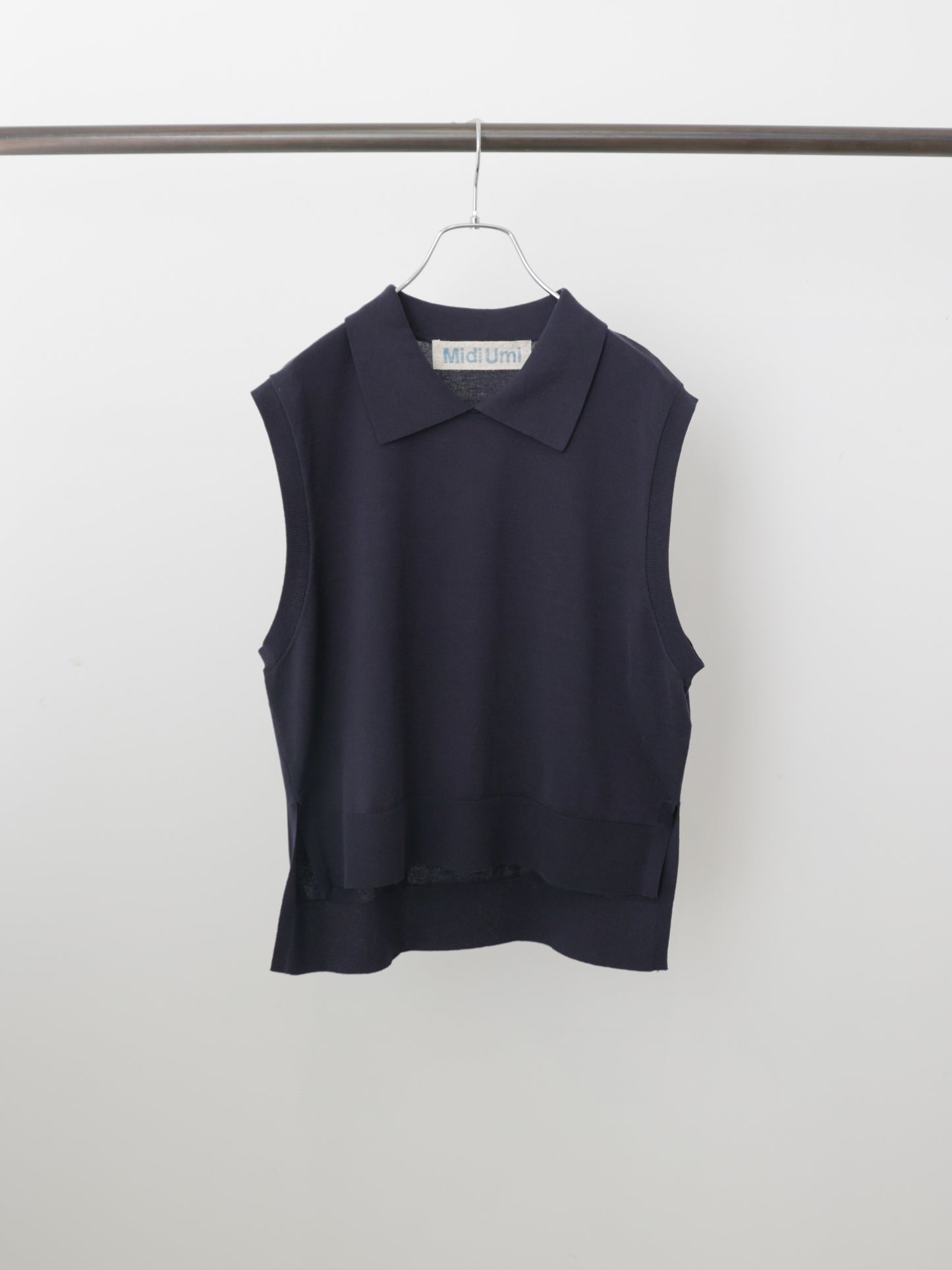 collared knit vest