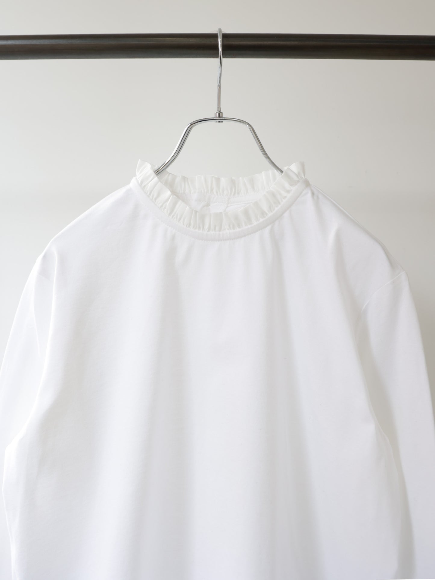 frill neck pullover