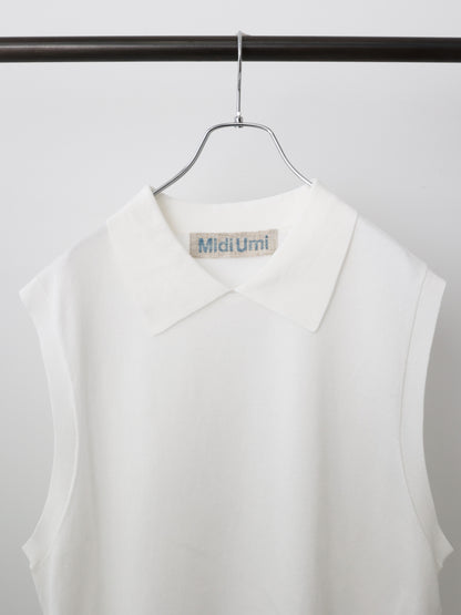 collared knit vest