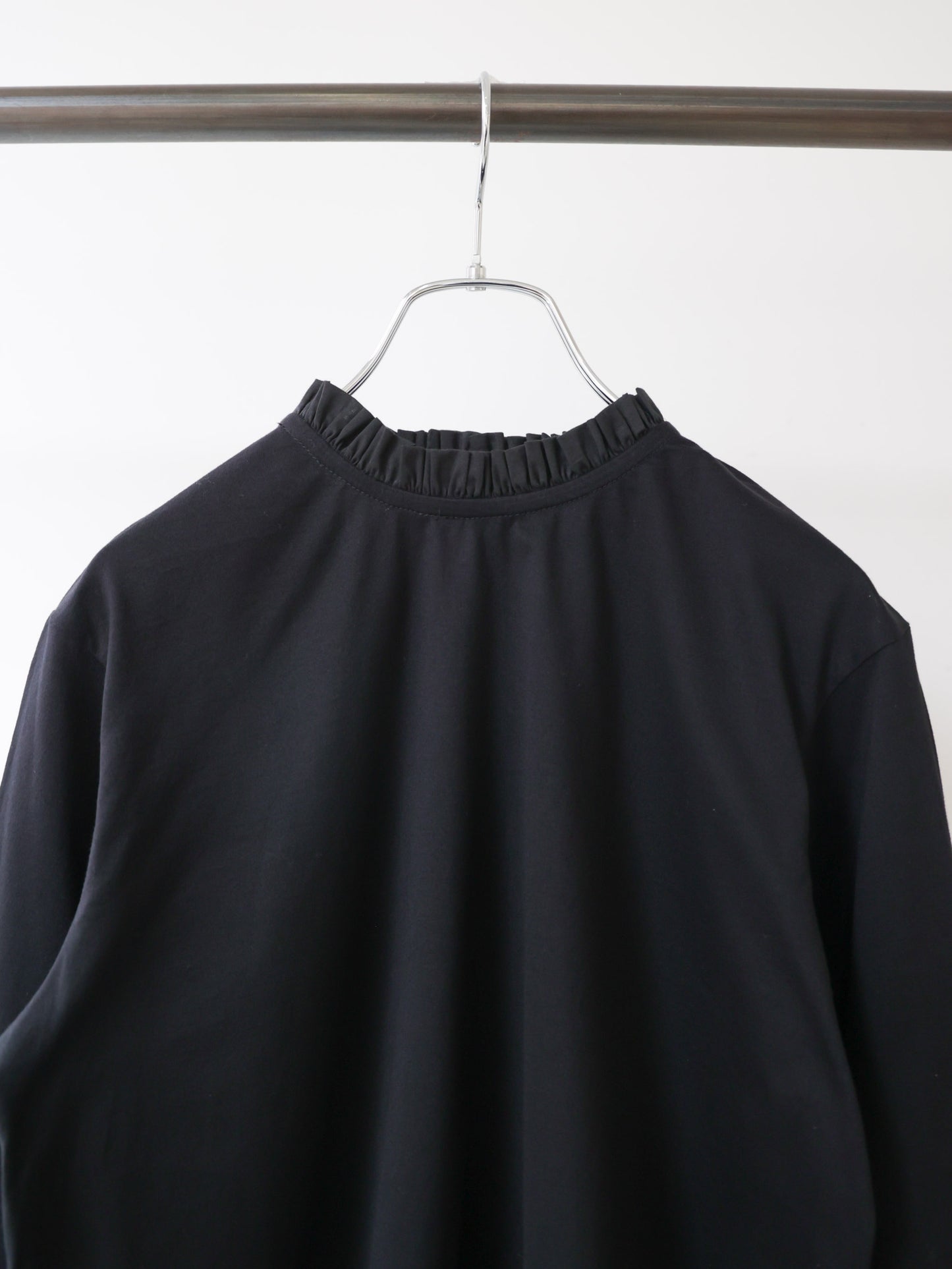 frill neck pullover