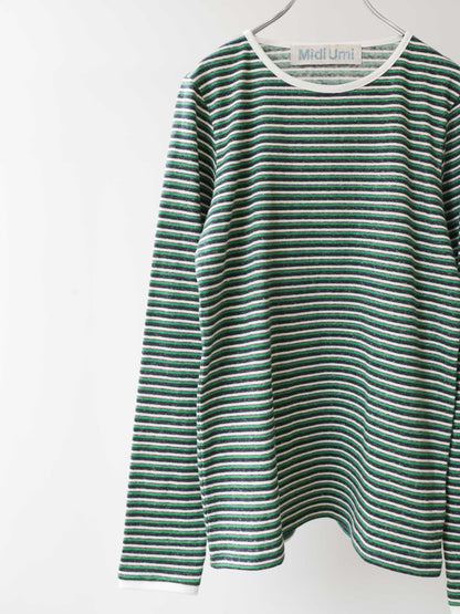 multi border pullover long sleeve