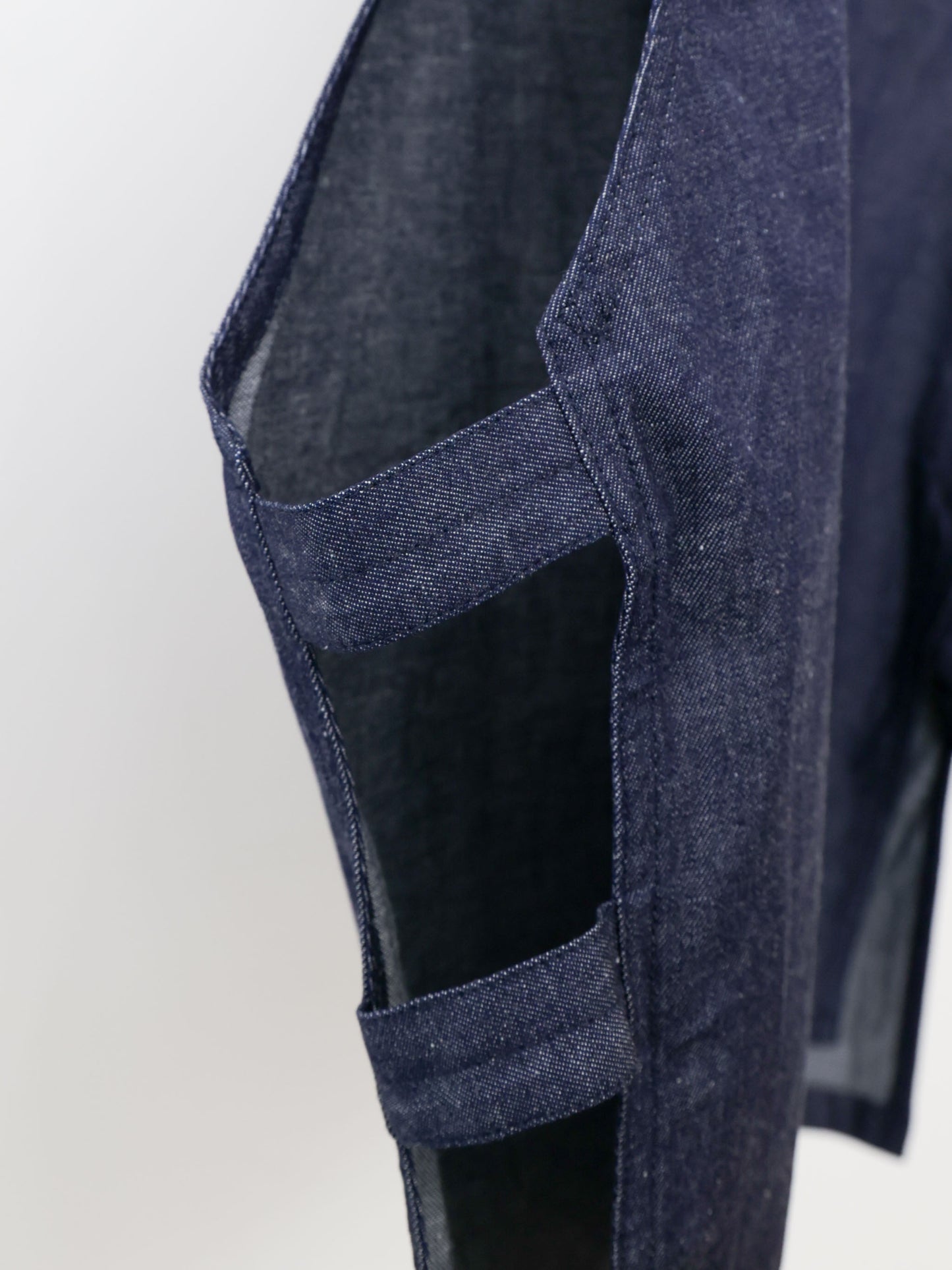 denim side strap vest