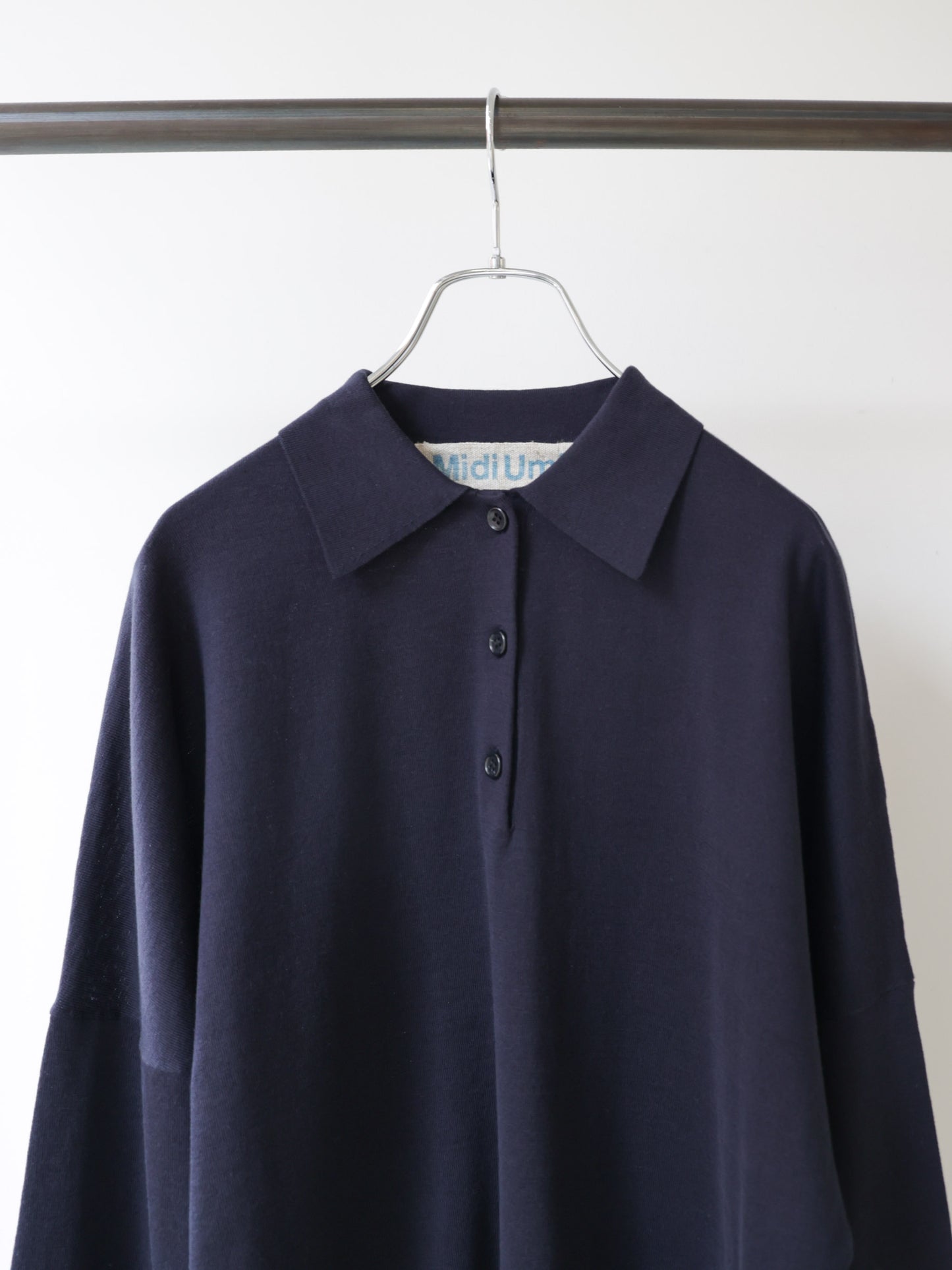 wide knit polo