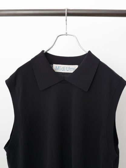 collared knit vest