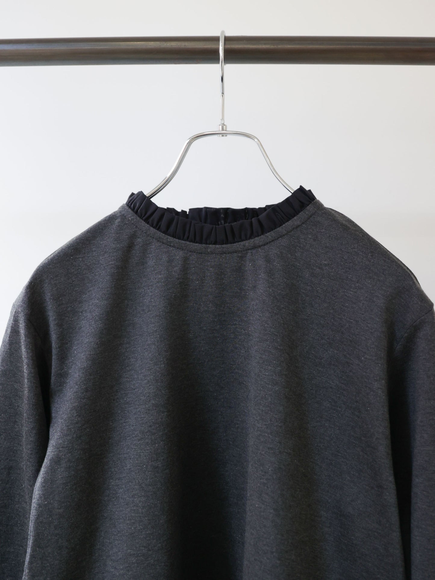 frill neck pullover