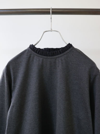 frill neck pullover
