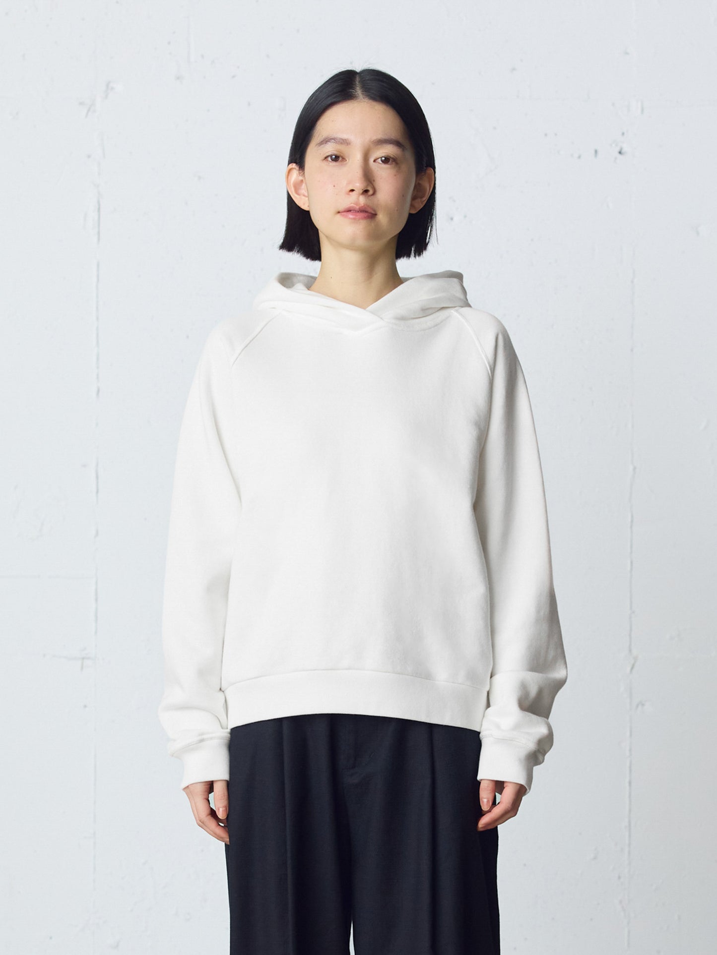 loopwheele sweat parka