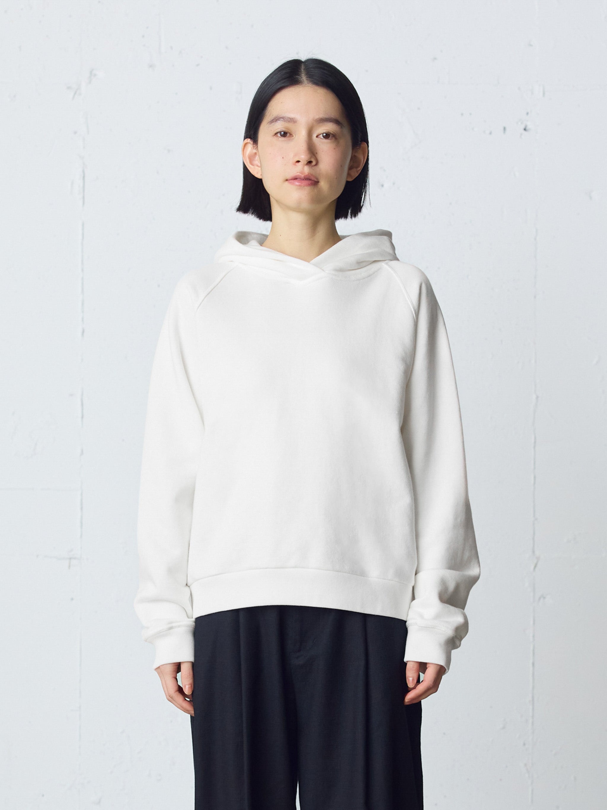 loopwheele sweat parka