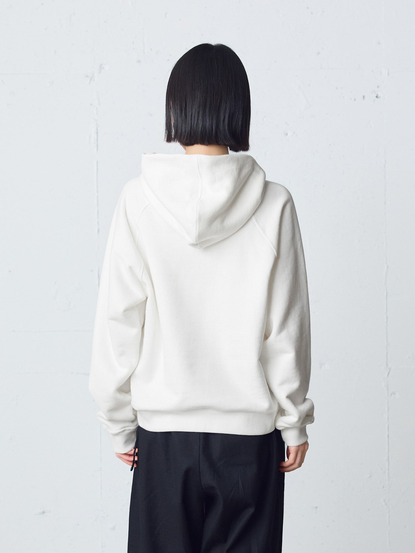 loopwheele sweat parka
