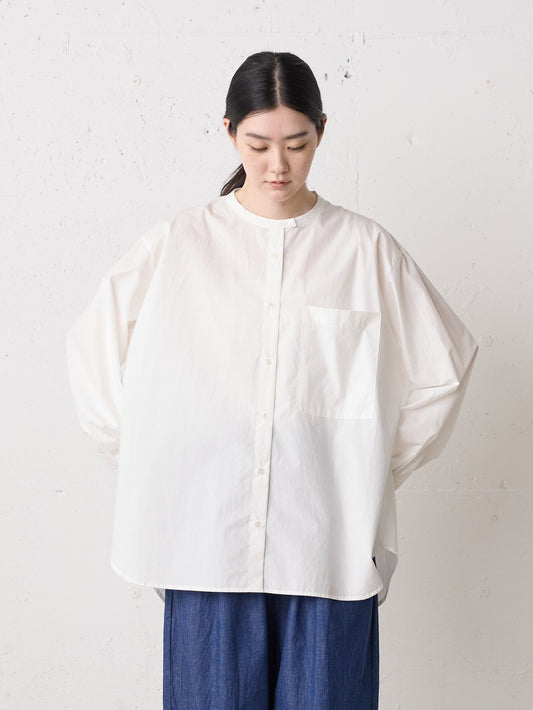 stand collar big shirt