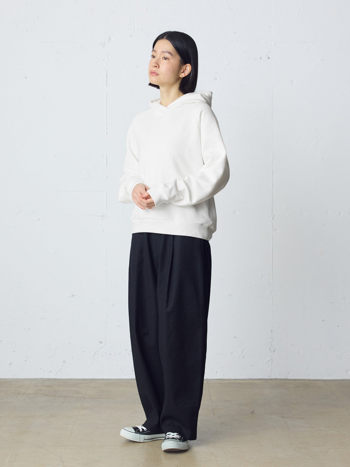 loopwheele sweat parka