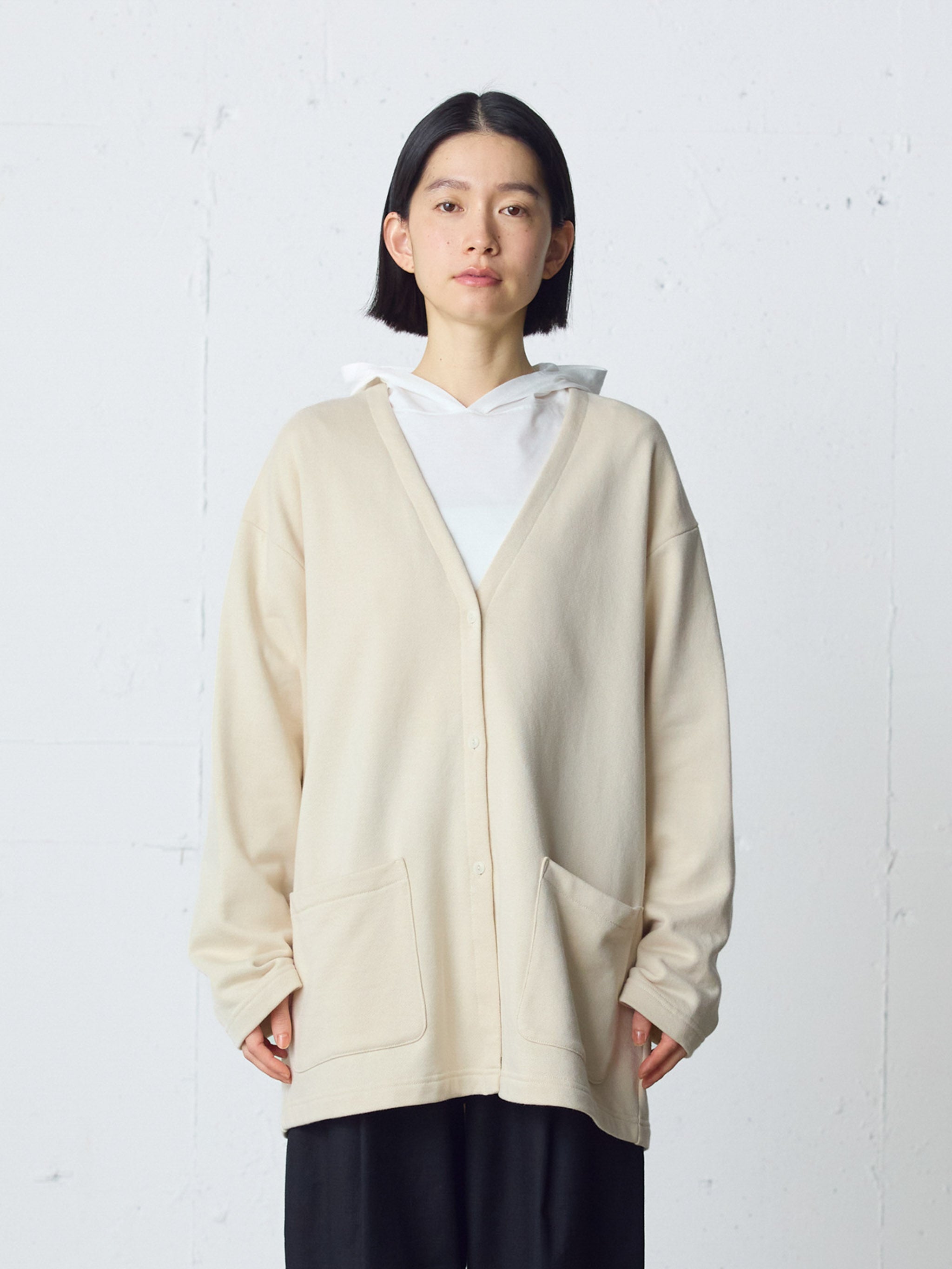 HOME sweat wide cardigan