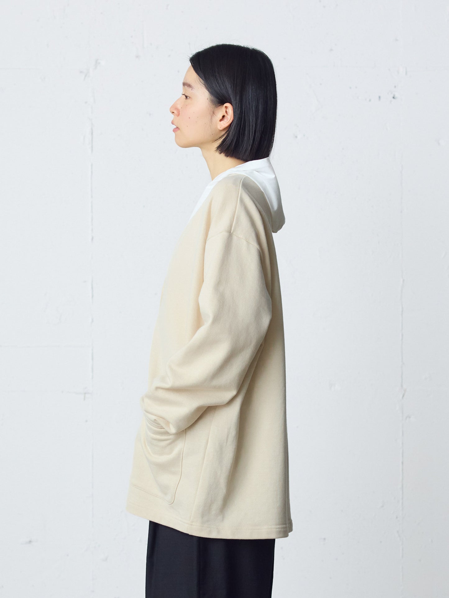 HOME sweat wide cardigan