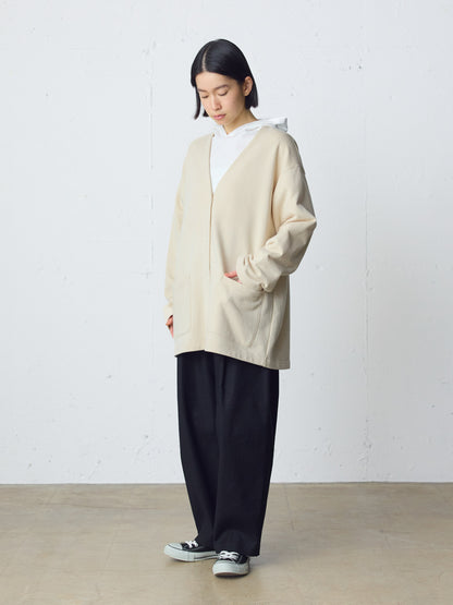 HOME sweat wide cardigan