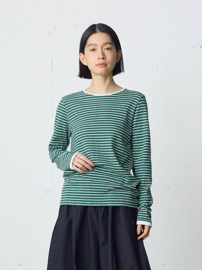 multi border pullover long sleeve