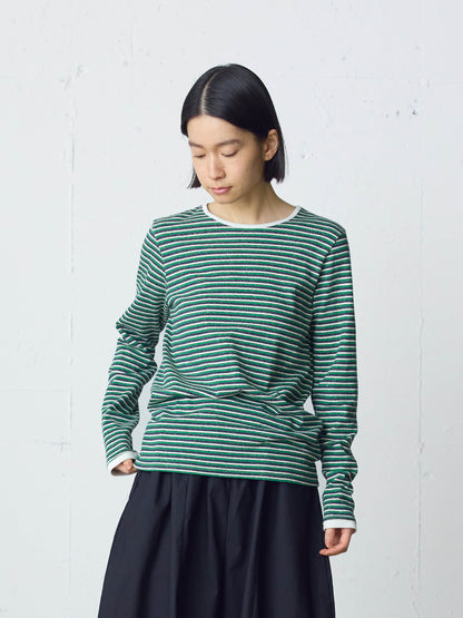 multi border pullover long sleeve