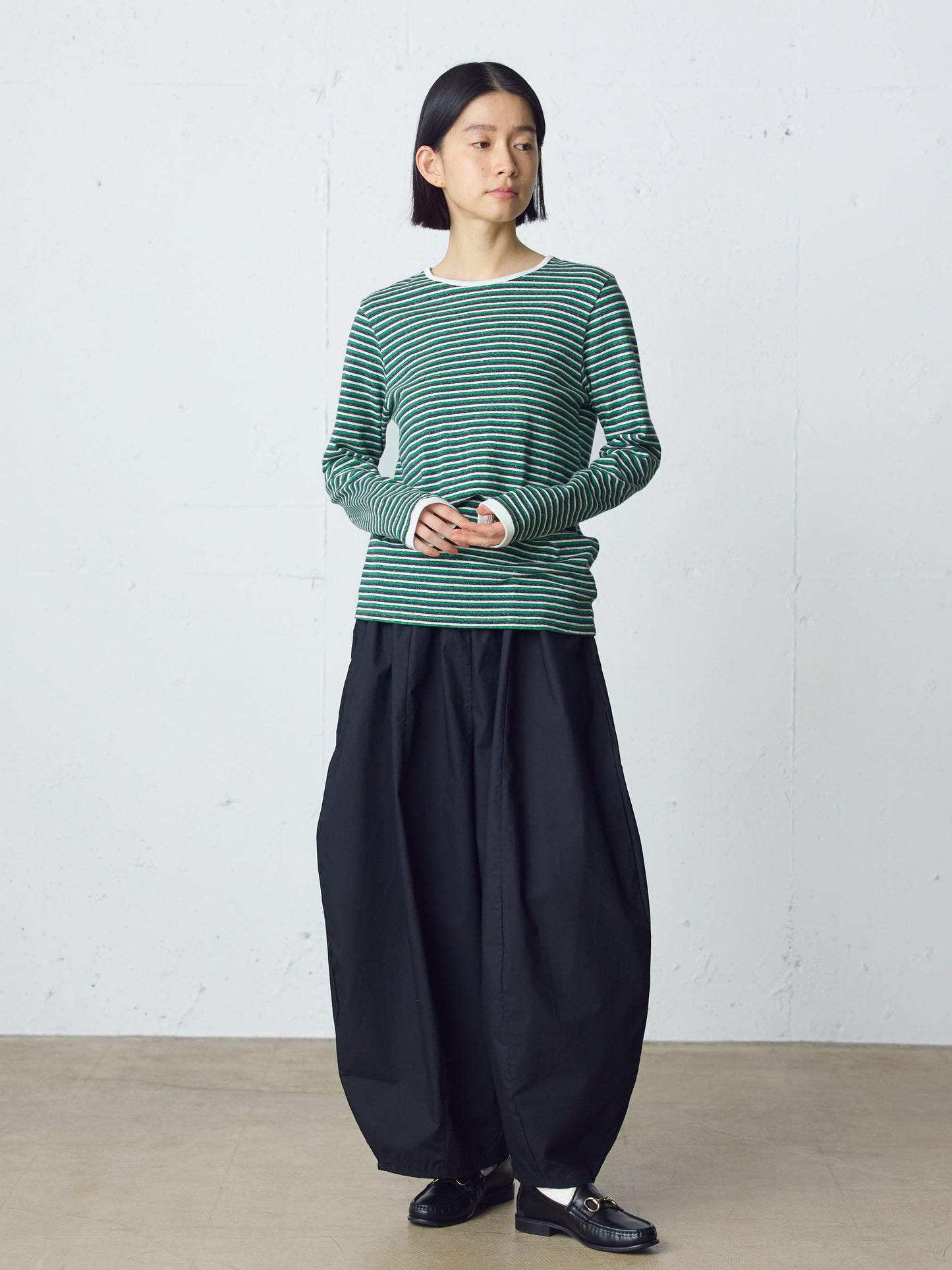 multi border pullover long sleeve