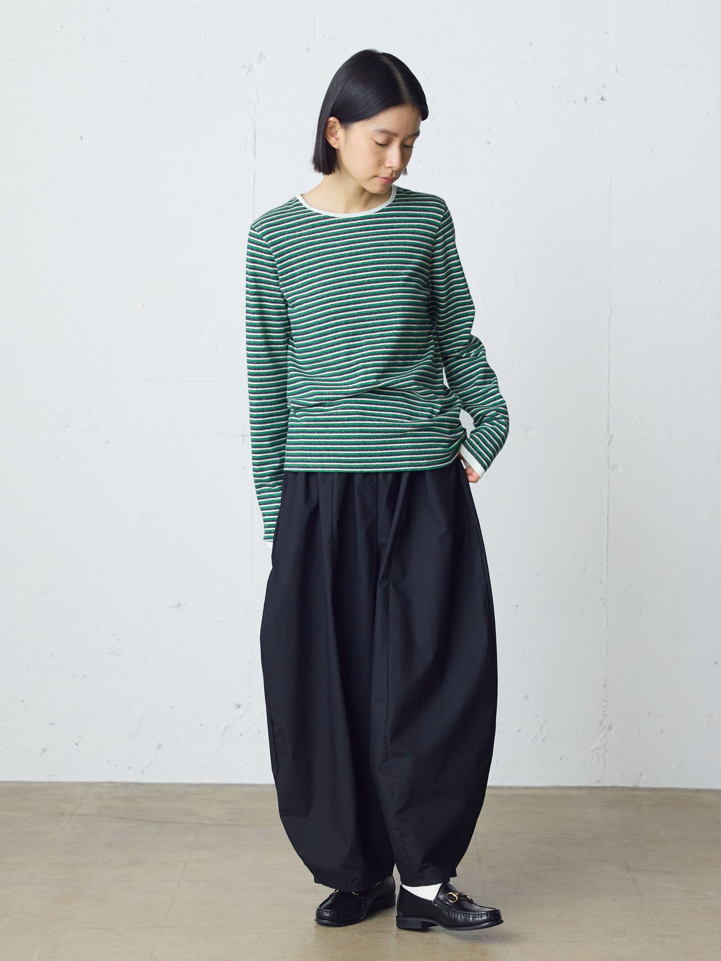 multi border pullover long sleeve