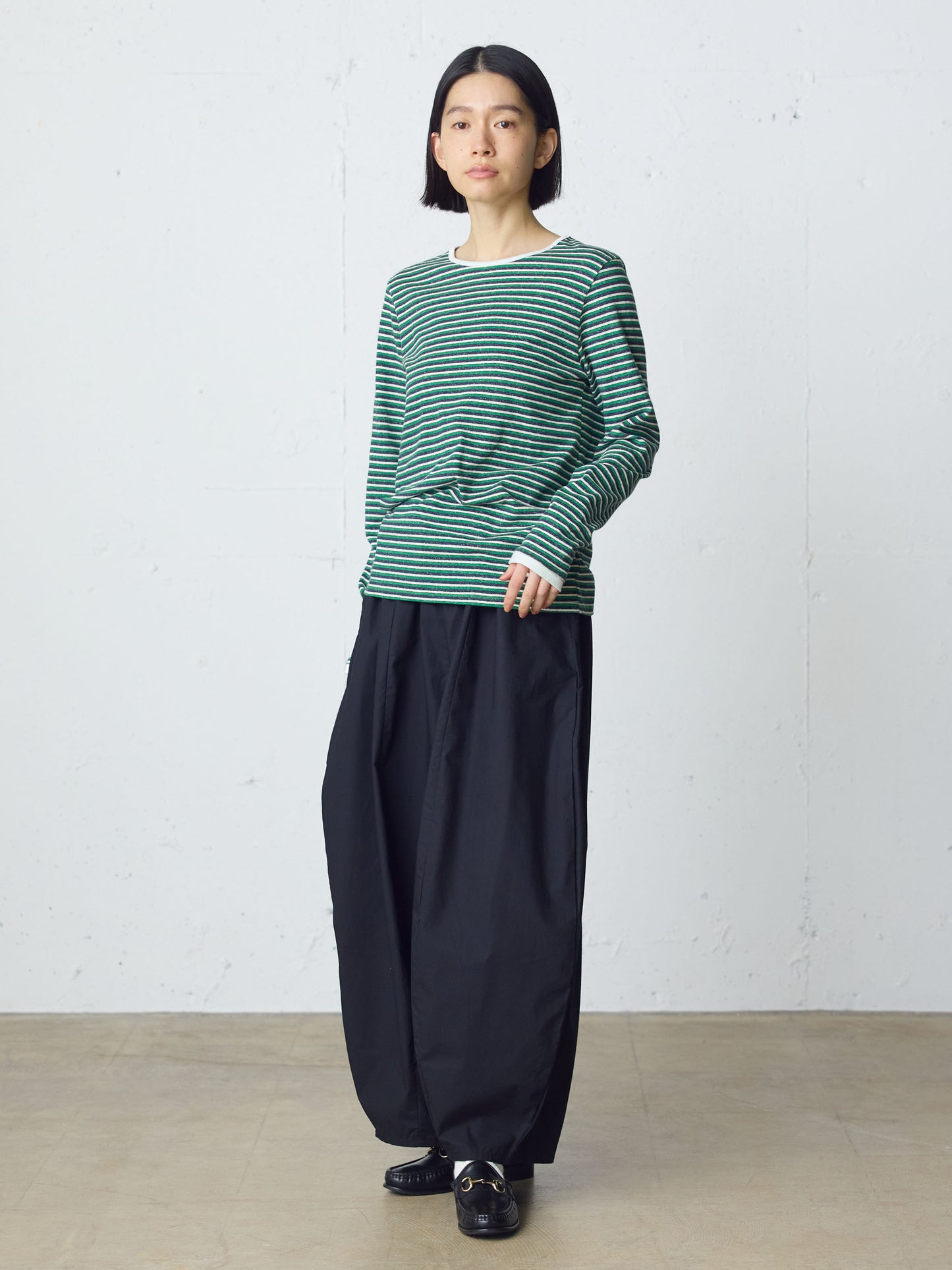 multi border pullover long sleeve