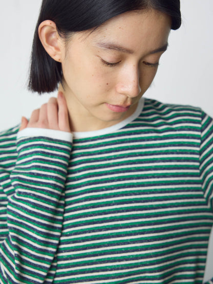 multi border pullover long sleeve