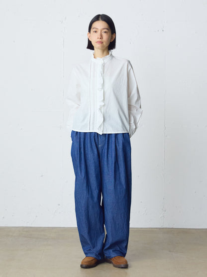 front frill lace shirt