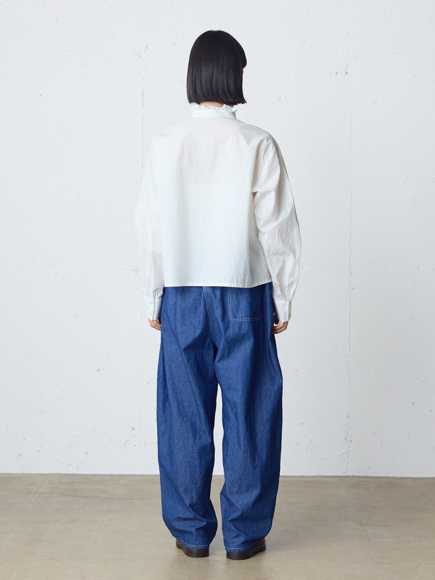 front frill lace shirt