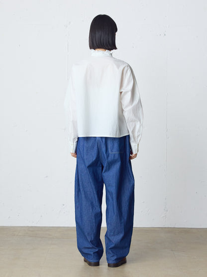 front frill lace shirt