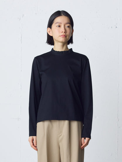 frill neck pullover
