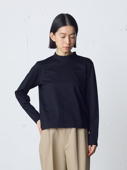 frill neck pullover