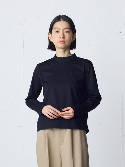 frill neck pullover