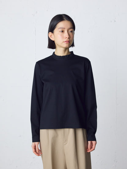 frill neck pullover