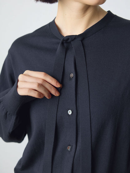 bow-tie knit cardigan