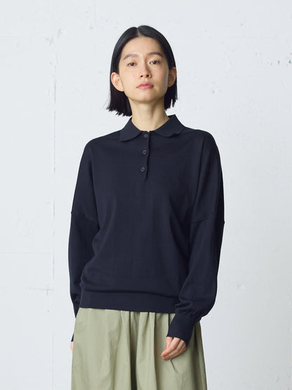 wide knit polo