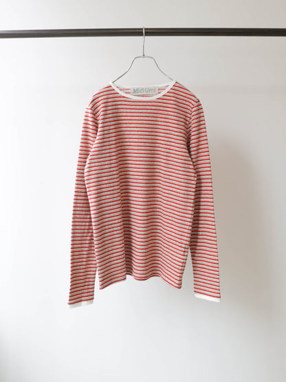 multi border pullover long sleeve