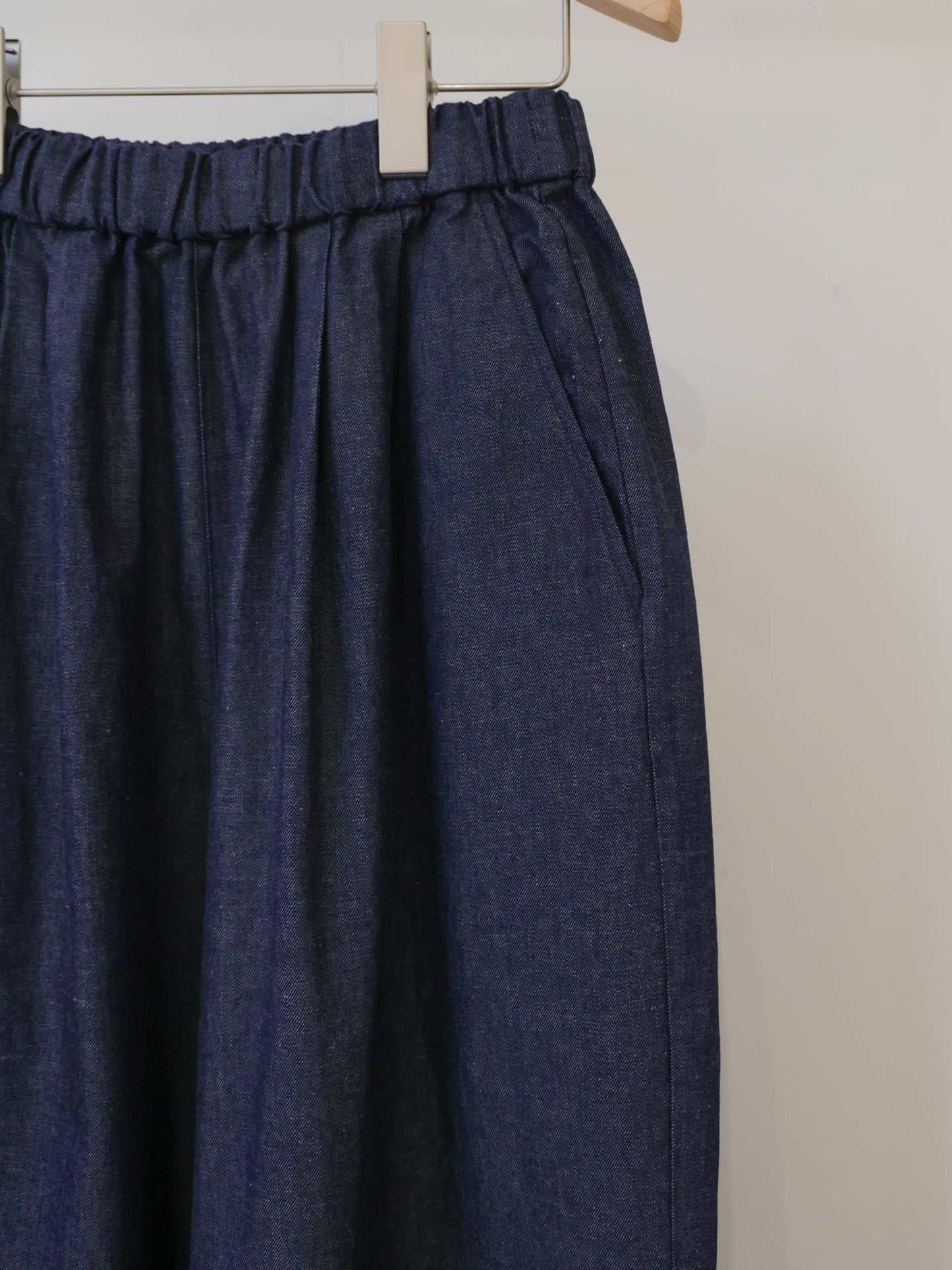 denim wide easy pants