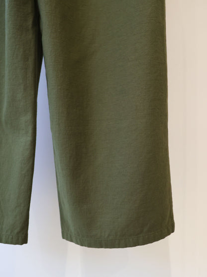 back satin baker pants