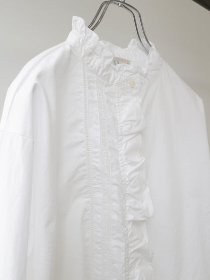 front frill lace shirt