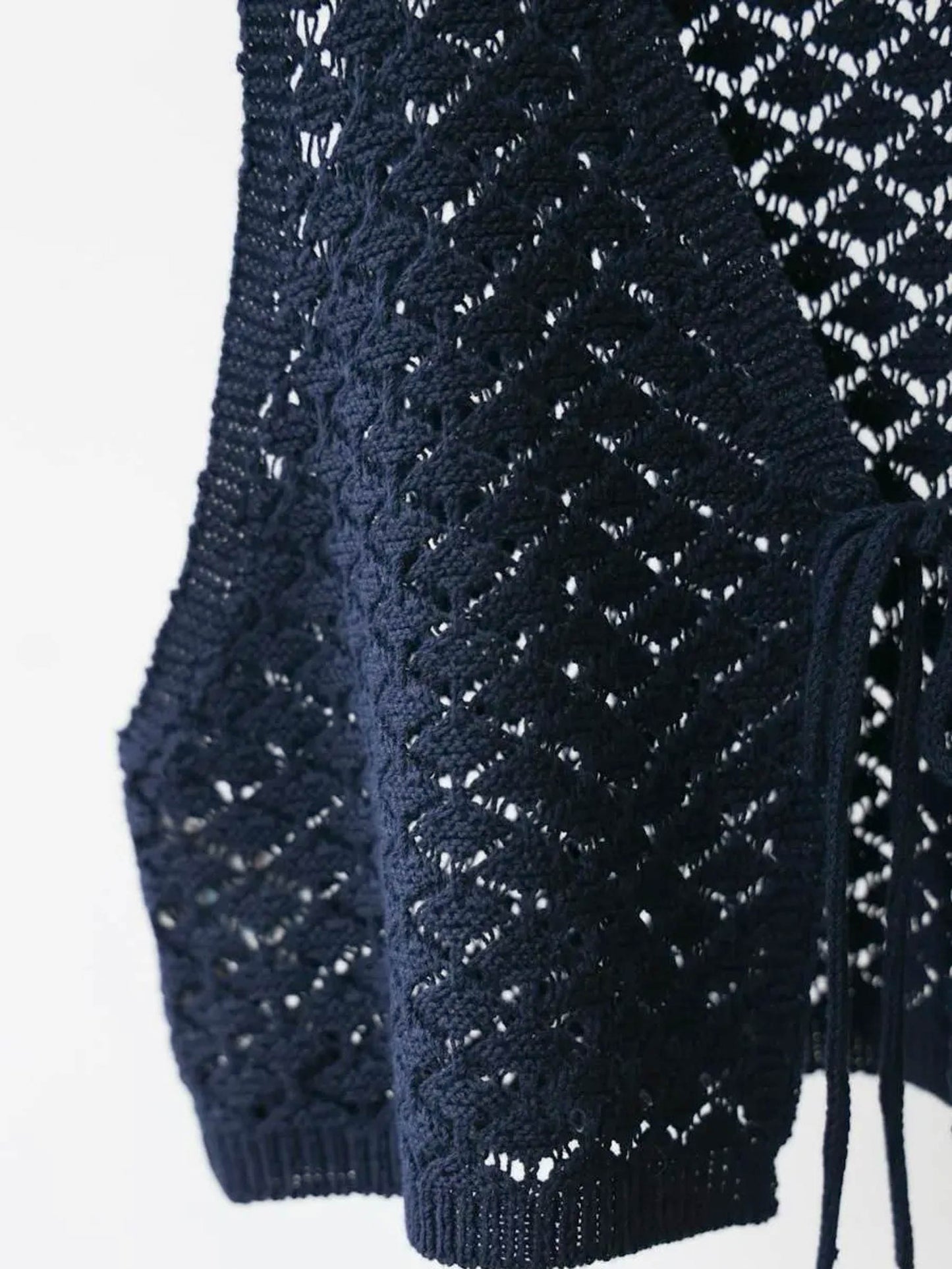 2way short knit vest