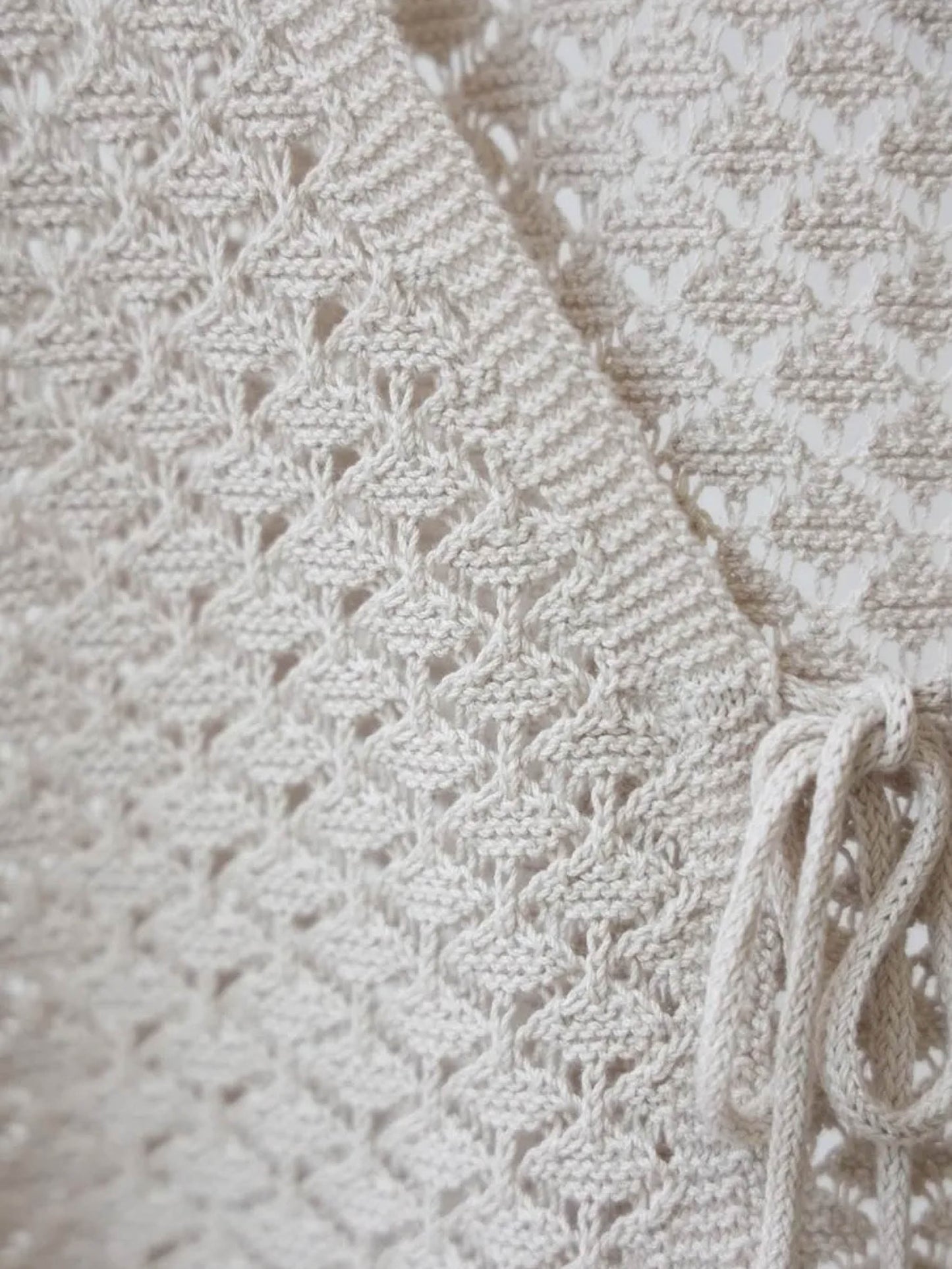 2way short knit vest