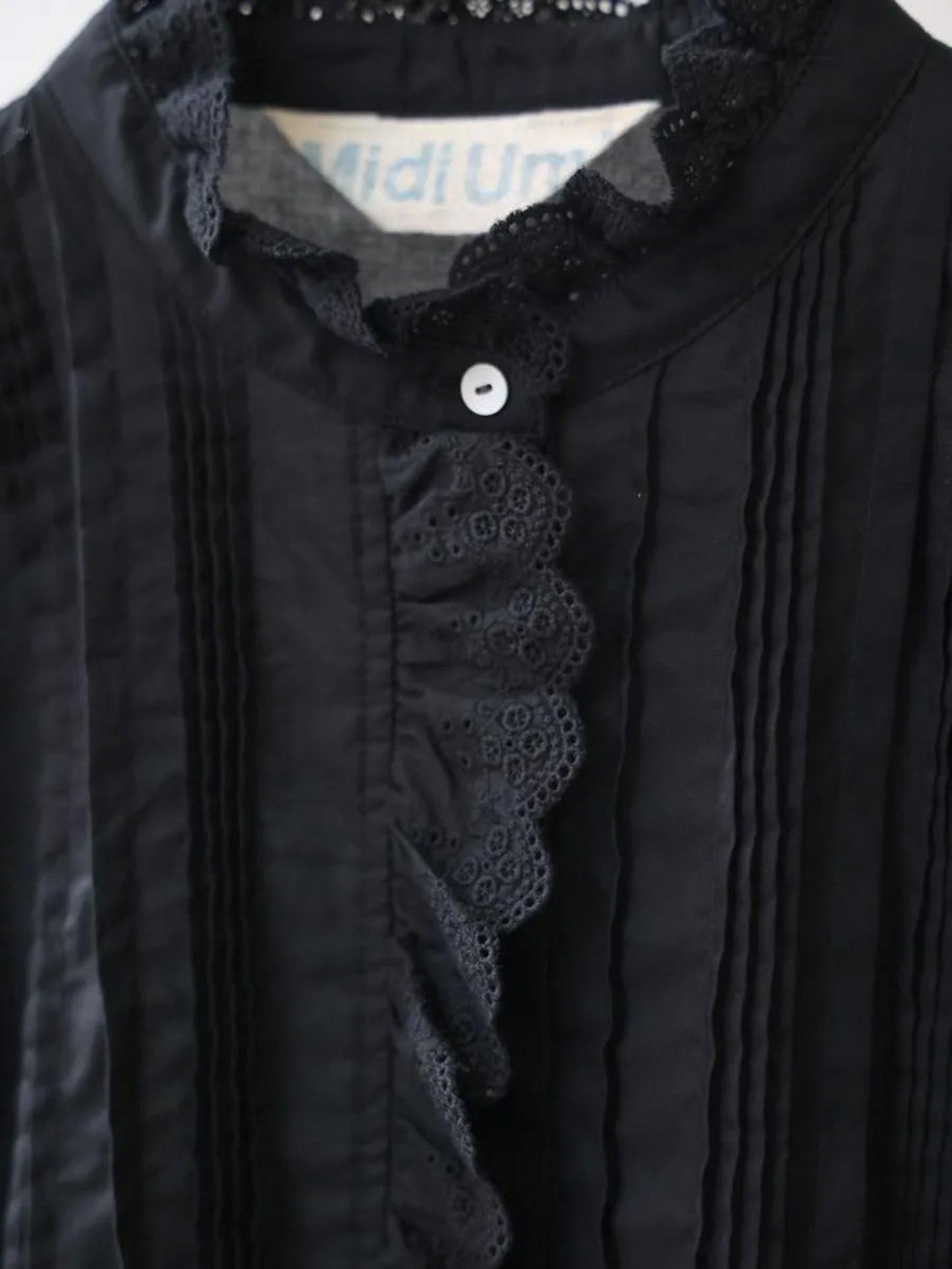 pin tuck lace shirt